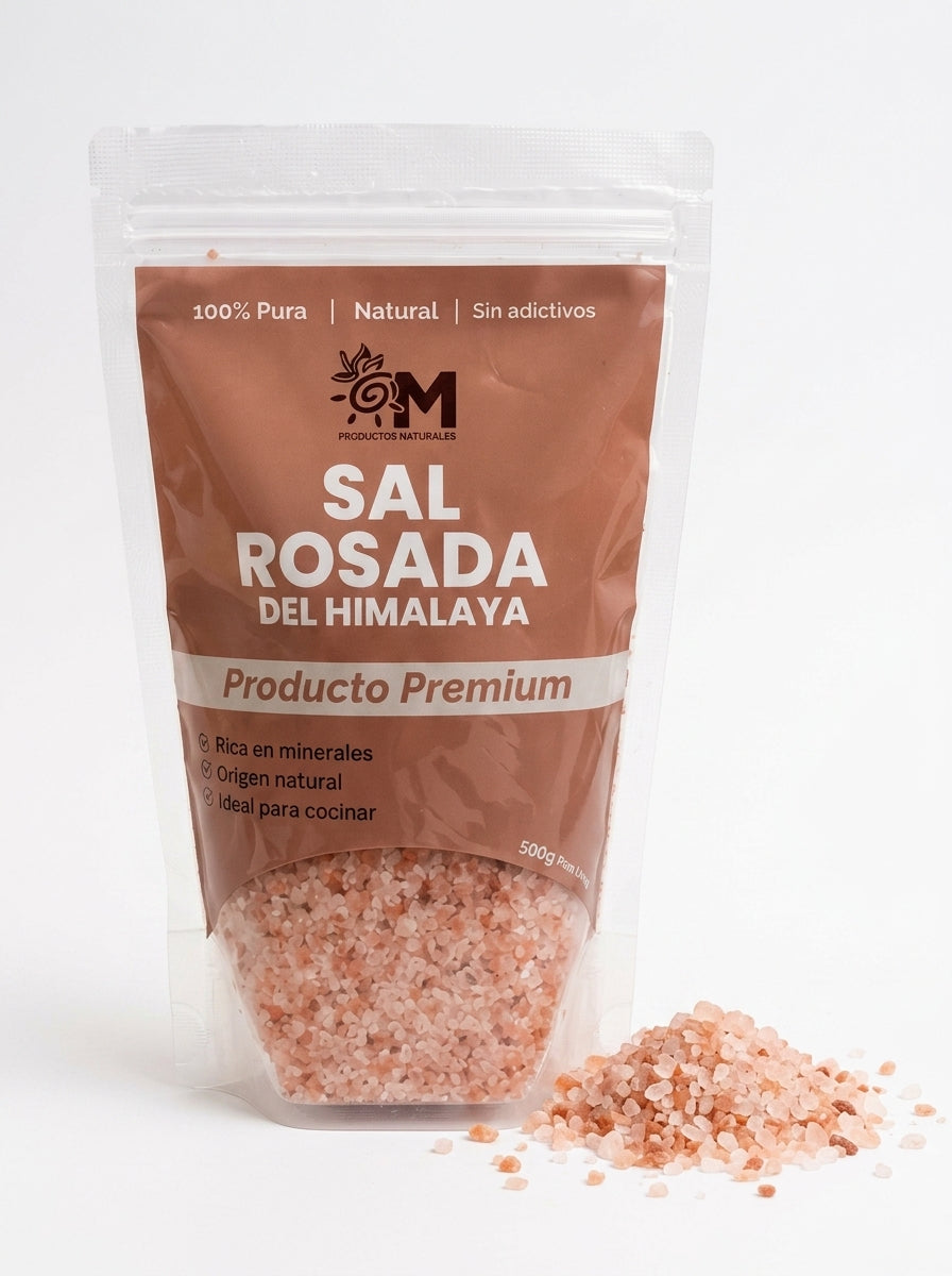 Sal Rosada del Himalaya – 500 g  | OM Productos Naturales